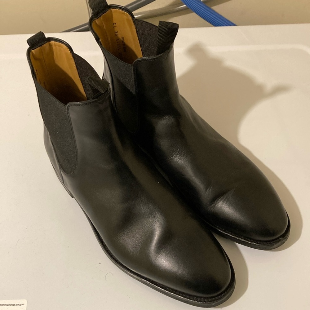 Morjas Chelsea Boot in Black Calf Size UK 12